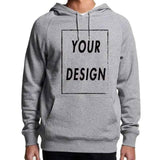 Lovemi -  Custom Hoodies Add Your Text Sweatshirts Outerwear & Jackets Men LOVEMI Grey S 