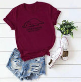 Lovemi -  Cute Cat Tshirt top LOVEMI Wine Red S 