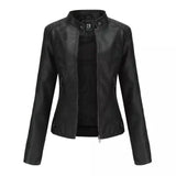 Lovemi -  European And American Women's Leather Jackets Jackets LOVEMI Black S 