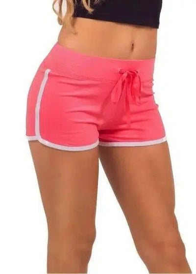 Fast Dry Drawstring Festival Shorts (Multiple Colors)-RoseRed-17