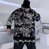 Lovemi -  Graffiti alphabet print hoodie Outerwear & Jackets Men LOVEMI   