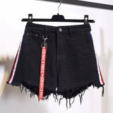 LOVEMI - Lovemi - High waist denim shorts female summer dress fat mm