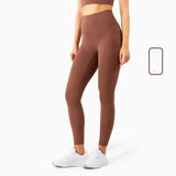 High Waist Sports Slim Fitness Yoga Pants-Ancient Copper-6