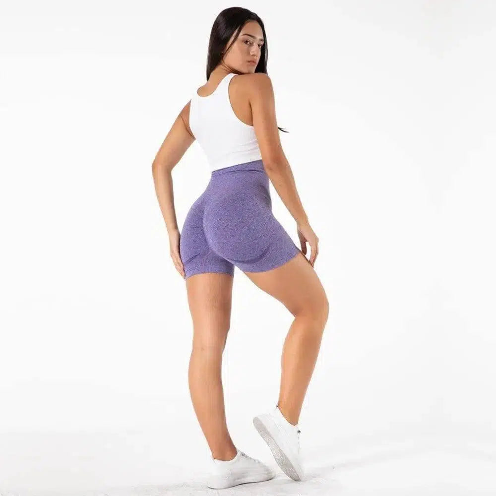 LOVEMI - Lovemi - High-Waist Yoga Shorts For Seamless Exercise Hip