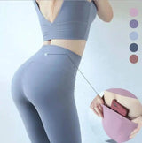 LOVEMI - Lovemi - hip fitness pants Female high waist peach hip