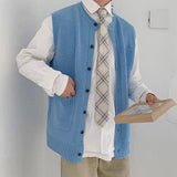 Lovemi -  Hong Kong style knitted sweater Outerwear & Jackets Men LOVEMI Blue M 
