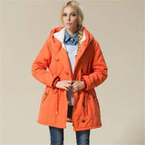 Lovemi -  Hooded coat trench coat LOVEMI Orange XL 