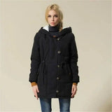 Lovemi -  Hooded coat trench coat LOVEMI Black XL 