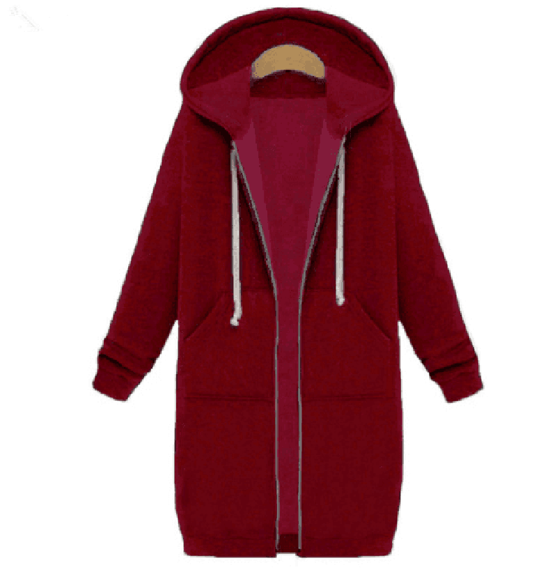 LOVEMI - Lovemi - Hooded long-sleeved winter sweater women's jacket