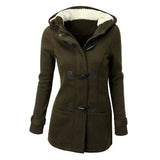 LOVEMI - Lovemi - Horn buckle coat female