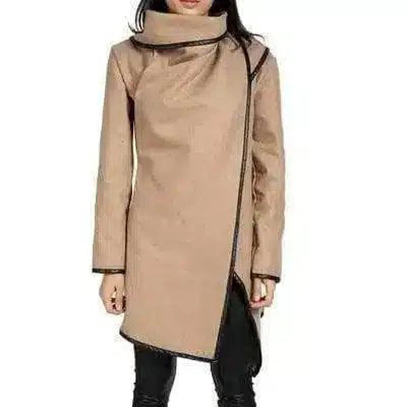 LOVEMI - Lovemi - Irregular slim temperament woolen coat