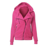 Lovemi -  Ladies Winter Hooded Jackets Coat For Women Hoodies LOVEMI Rose Red XS 