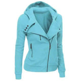 Lovemi -  Ladies Winter Hooded Jackets Coat For Women Hoodies LOVEMI Sky Blue XS 