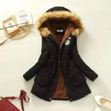 Lovemi -  Large wool collar lamb coat Coats LOVEMI Black S 