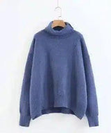 Lovemi -  Lazy Wind Net Red Sweater Coat Sweaters LOVEMI Blue One size 