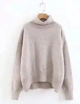 Lovemi -  Lazy Wind Net Red Sweater Coat Sweaters LOVEMI Khaki One size 