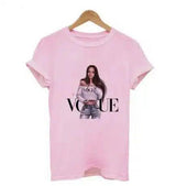 Lovemi -  Letter print t-shirt top LOVEMI B pink S 