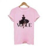 Lovemi -  Letter print t-shirt top LOVEMI Pink S 