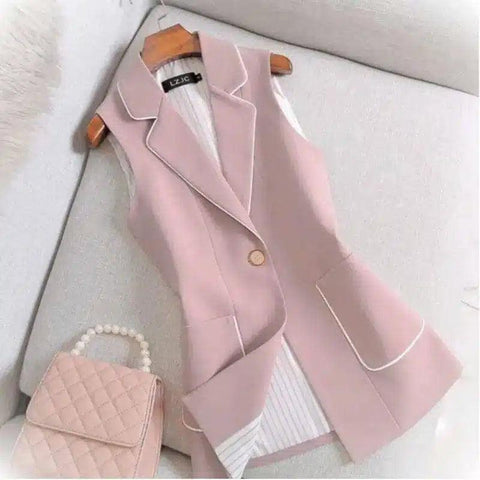 LOVEMI - Lovemi - Little Girl In Pink Suit Waistcoat With White