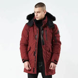 Men's mid-length hooded jacket-1