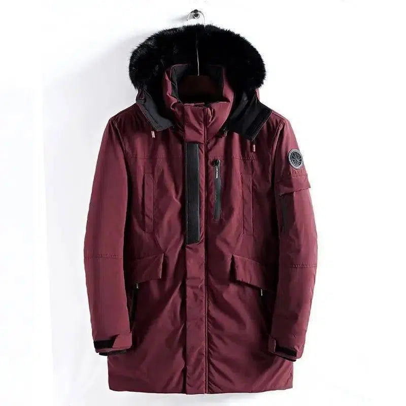 LOVEMI - Lovemi - Men's mid-length hooded jacket