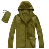 Lovemi -  Men's thin sports windbreaker Hoodies LOVEMI Military Green XS 