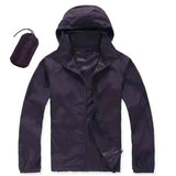 Lovemi -  Men's thin sports windbreaker Hoodies LOVEMI Dark purple XS 