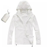 Lovemi -  Men's thin sports windbreaker Hoodies LOVEMI White XS 