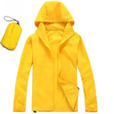 Lovemi -  Men's thin sports windbreaker Hoodies LOVEMI Yellow XS 