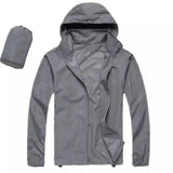 Lovemi -  Men's thin sports windbreaker Hoodies LOVEMI Silver grey XS 