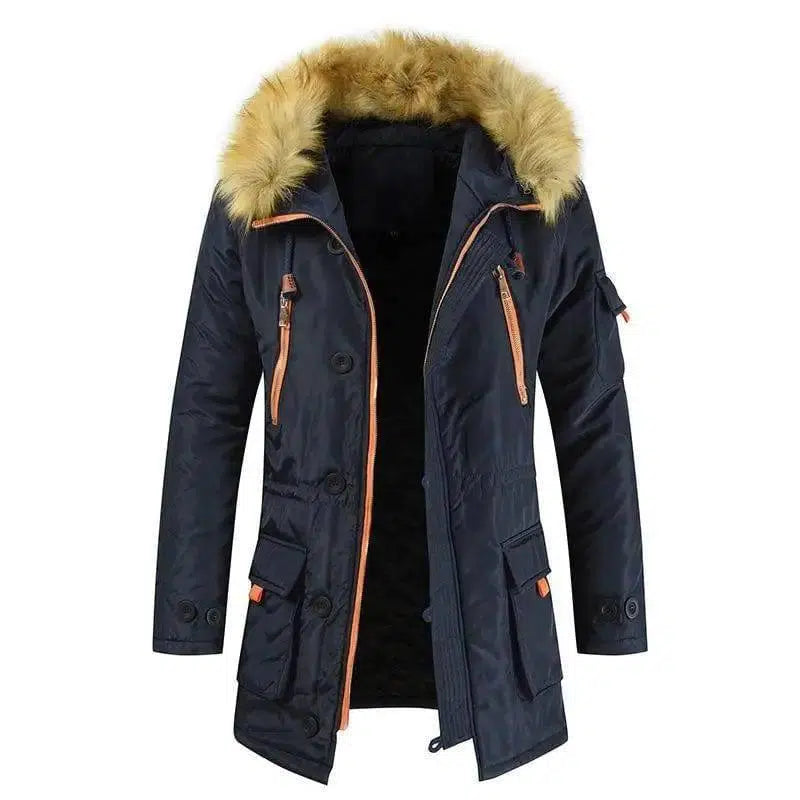 LOVEMI - Lovemi - Mid-length Cotton-padded Jacket Men's Plus Velvet