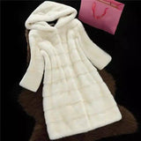 Lovemi -  Mink Faux Fur Coat Fur coat LOVEMI White XS 