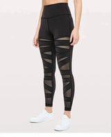 LOVEMI - Lovemi - Net gauze stitching slim hip-lifting sweatpants