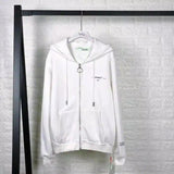 Lovemi -  Oil painting zipper sweater arrow hoodie Hoodies LOVEMI White XS 