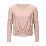 LOVEMI - Lovemi - Pleated hem yoga long sleeves