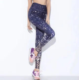 Print Quick Dry Sporting Leggings Women Fashion Casual-Blue2-2