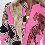 LOVEMI - Lovemi - Printed Cardigan Single-Breasted Long-Sleeved