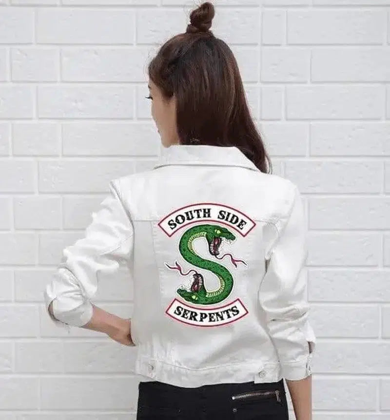 Trendy 4H Jacket - South Side Serpents Design-white-5