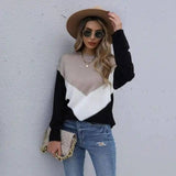LOVEMI - Lovemi - Round Neck Long-Sleeved Knitted Bottoming Sweater