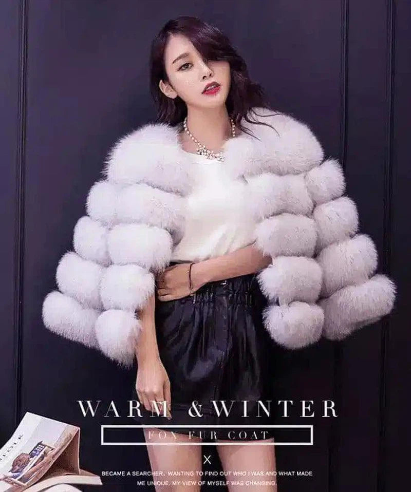 LOVEMI - Lovemi - S-3XL Mink Coats Women Winter Fashion FAUX Fur