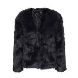 Lovemi -  Simplee Winterjacke - Maria Fur coat LOVEMI Black S 