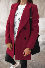 Lovemi -  Slim coat women's clothing trench coat LOVEMI  Wine red S 