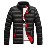 Lovemi -  Slim-Fit Warm Down Jacket With Stand-Up Collar Outerwear & Jackets Men LOVEMI Black M 