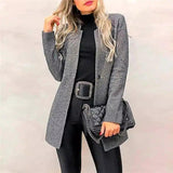 Lovemi -  Slim-fit women's blazer Jackets LOVEMI Black S 