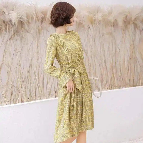 LOVEMI - Lovemi - Solid color long long sleeve pullover dress
