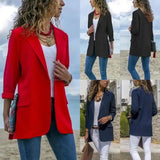 Lovemi -  Solid color long sleeve suit Jackets LOVEMI   