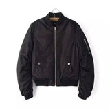 Lovemi -  Stand collar flight jacket Jackets LOVEMI Black S 