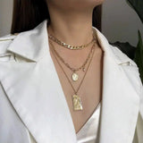 LOVEMI - Lovemi - Vintage Punk Multi Layered Women's Pearl Necklaces