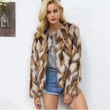 Lovemi -  Warm Vibes Fur Jacket Fur coat LOVEMI Brown S 