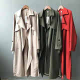 Lovemi -  Wild over the knee coat trench coat LOVEMI Red S 